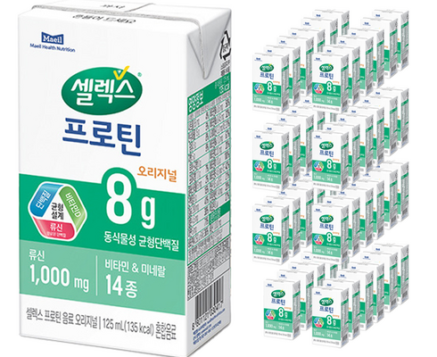 방송인기상품 매일유업 셀렉스 프로틴 고소한맛 8캔 보틀 2개 베스트8