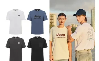 홈쇼핑에서 5분만에 품절된 JEEP 남성 24 SUMMER COOL SORONA 반팔 티셔츠 4종 베스트8