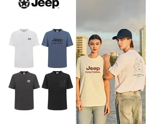 홈쇼핑에서 5분만에 품절된 JEEP 남성 24 SUMMER COOL SORONA 반팔 티셔츠 4종 베스트8